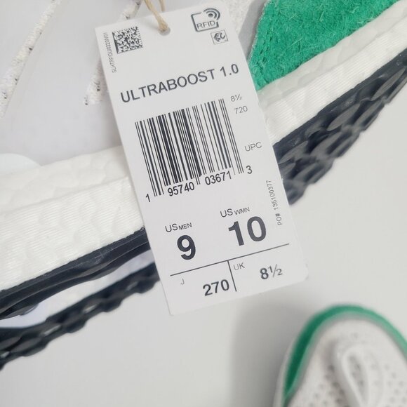 NEW Adidas Ultraboost 1.0 DNA Shoes GY9134 Size 9 White Green main image 9